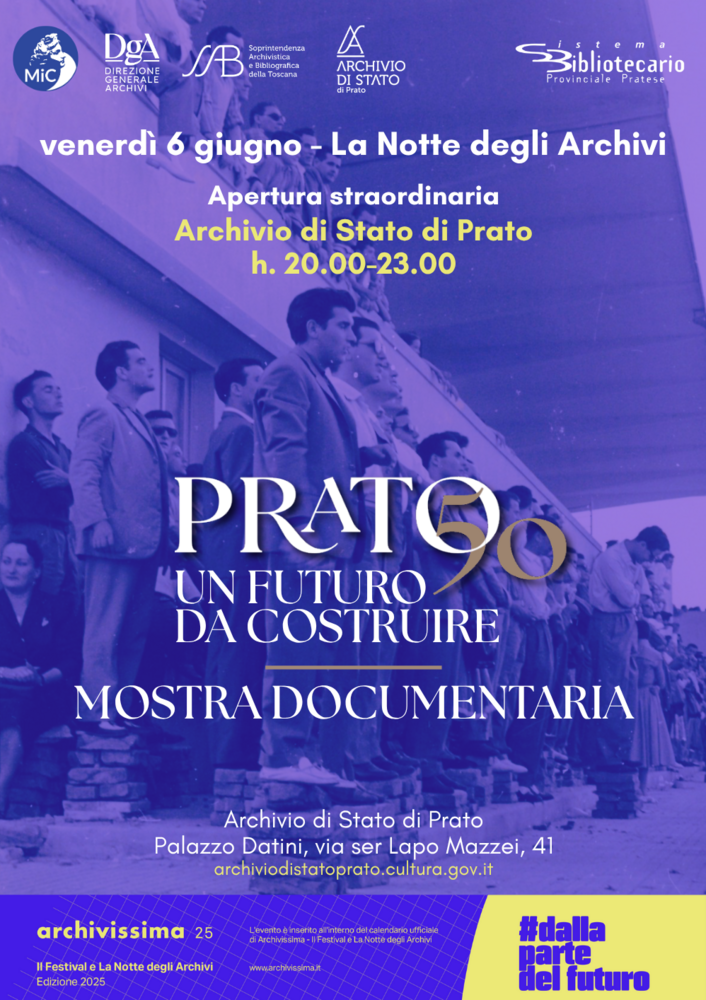 La Notte degli Archivi 2025 in Archivio di Stato di Prato
